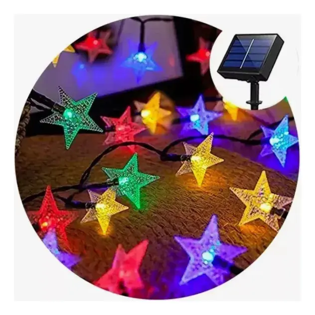 Luces solares 6.5M Estrellas